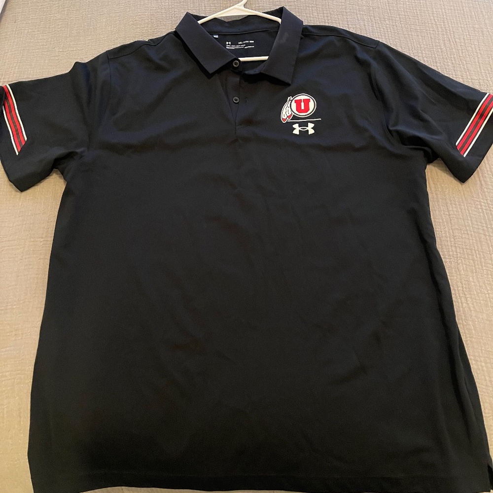 Mens Under Armour Utah Utes Polo Shirt - 3XL
